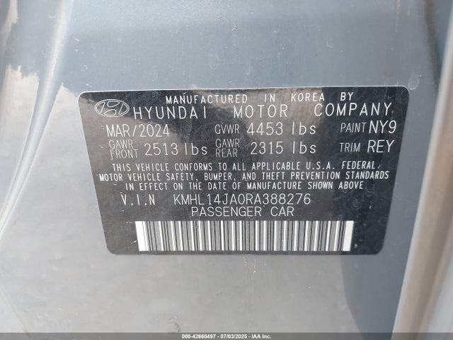 KMHL14JA0RA388276 Hyundai gdi theta iii