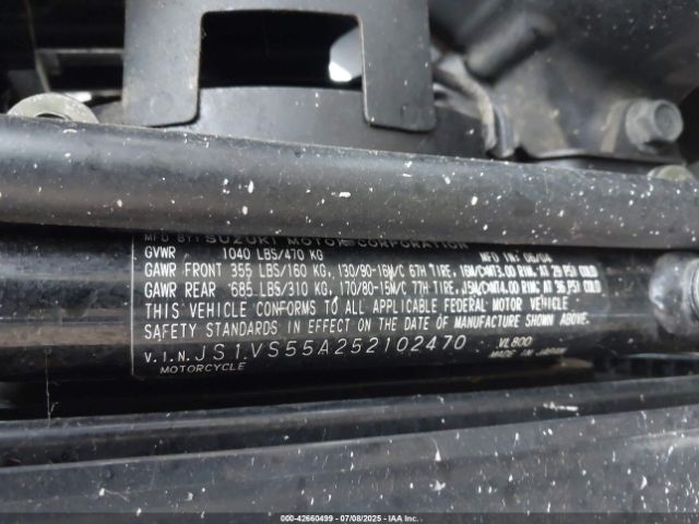 2005 SUZUKI C50 JS1VS55A252102470 Photo 9