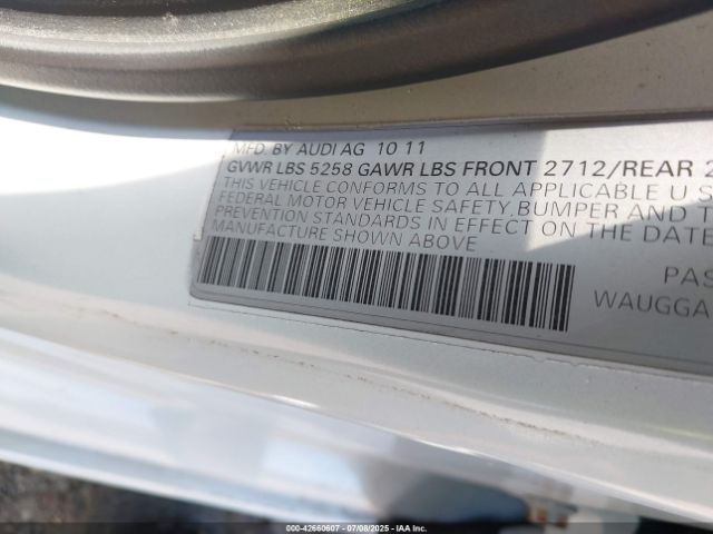 2012 AUDI A6 WAUGGAFC8CN073476 Photo 8