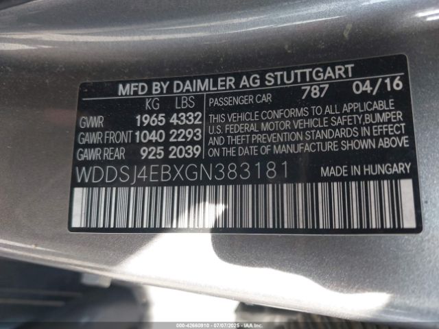 2016 MERCEDES-BENZ CLA 250 WDDSJ4EBXGN383181 Photo 8