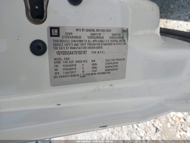 2007 CADILLAC SRX 1GYEE63AX70155187 Photo 8
