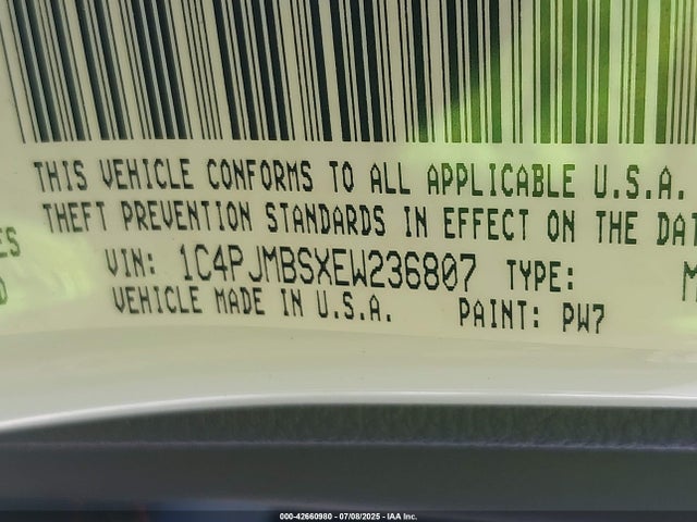 1C4PJMBSXEW236807 Jeep 2014