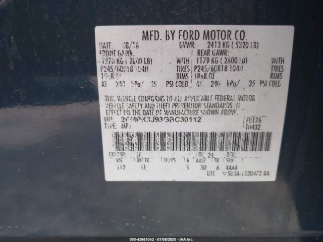 2016 FORD EDGE 2FMPK3J93GBC30112 Photo 8