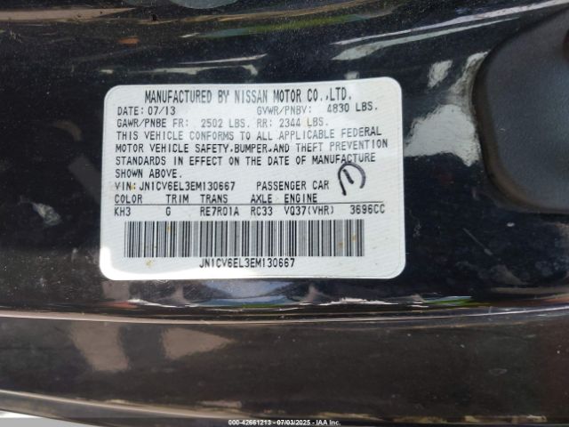 2014 INFINITI Q60 JN1CV6EL3EM130667 Photo 8