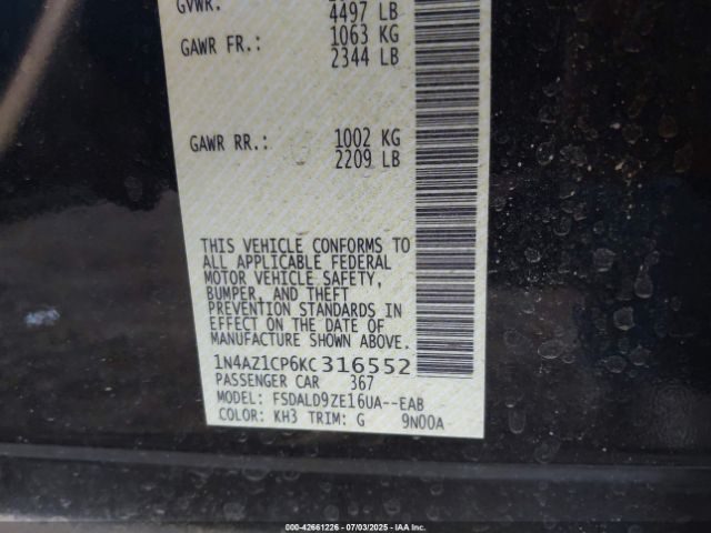 2019 NISSAN LEAF 1N4AZ1CP6KC316552 Photo 8