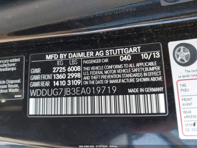 2014 MERCEDES-BENZ S 63 AMG WDDUG7JB3EA019719 Photo 8