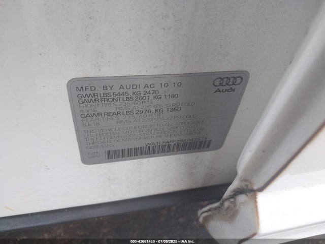 2011 AUDI Q5 WA1LFAFP2BA042618 Photo 8