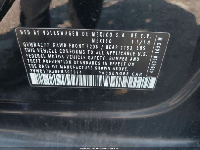 2014 VOLKSWAGEN JETTA 3VWD17AJ0EM393384 Photo 8