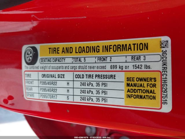 2017 CHEVROLET SILVERADO 1500 3GCUKREC1HG297516 Photo 8