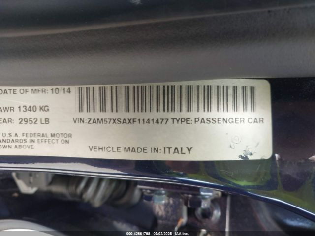 2015 MASERATI GHIBLI ZAM57XSAXF1141477 Photo 8