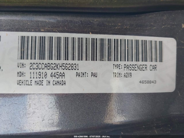 2C3CCABG2KH562831 Chrysler 300