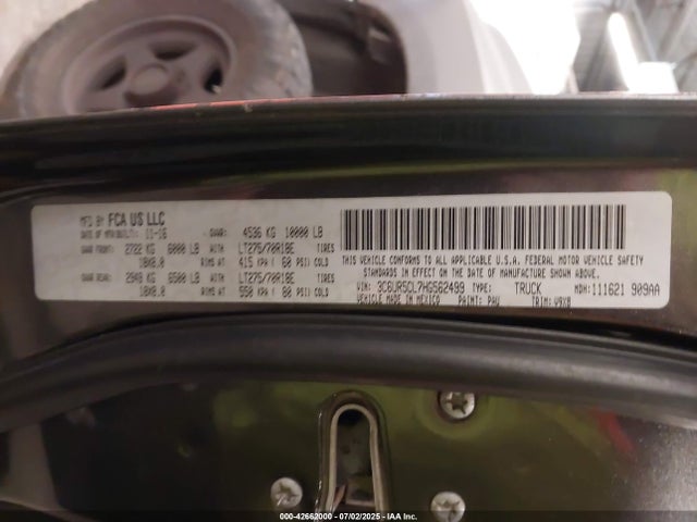 3C6UR5CL7HG562499 RAM 2017