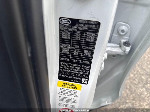 2020 LAND ROVER RANGE ROVER EVOQUE SALZJ2FX6LH020319 Photo 8