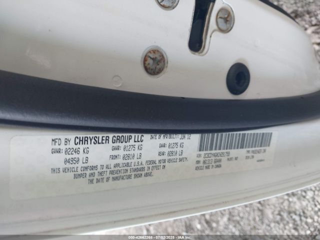 2012 DODGE CHALLENGER 2C3CDYAG0CH291759 Photo 8