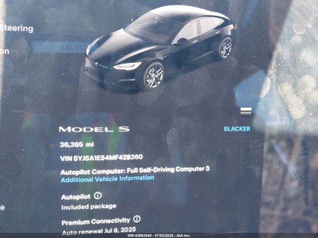 2021 TESLA MODEL S 5YJSA1E54MF429360 Photo 6