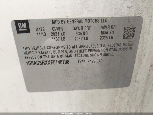 2014 CADILLAC ATS 1G6AG5RXXE0146798 Photo 8
