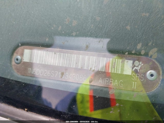 42663664 :رقم المزاد ، 1N6DD26S71C343086 vin ، 2001 Nissan Frontier Xe مزاد بيع