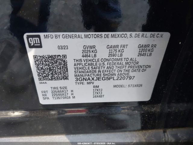 2023 CHEVROLET EQUINOX 3GNAXJEG5PL220797 Photo 8