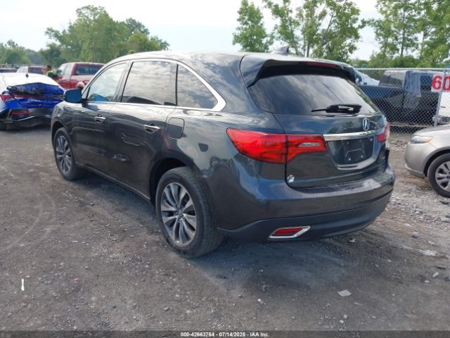 2014 ACURA MDX 5FRYD4H47EB017567 Photo 2