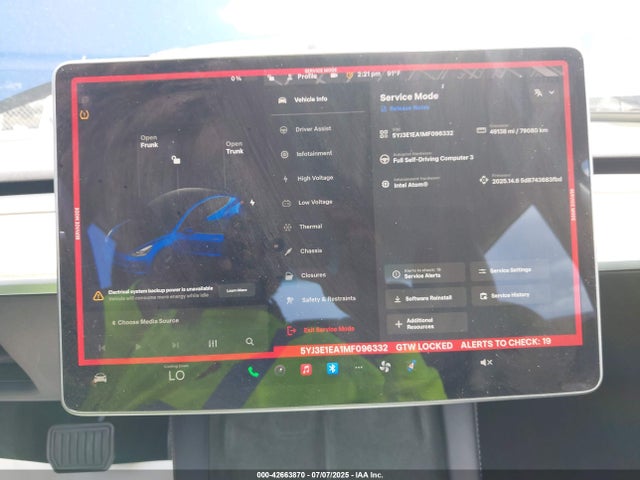 2021 TESLA MODEL 3 5YJ3E1EA1MF096332 Photo 6