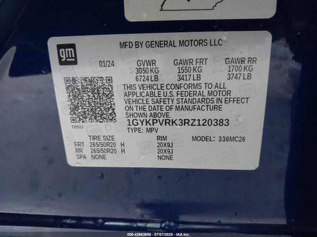 2024 CADILLAC LYRIQ 1GYKPVRK3RZ120383 Photo 8