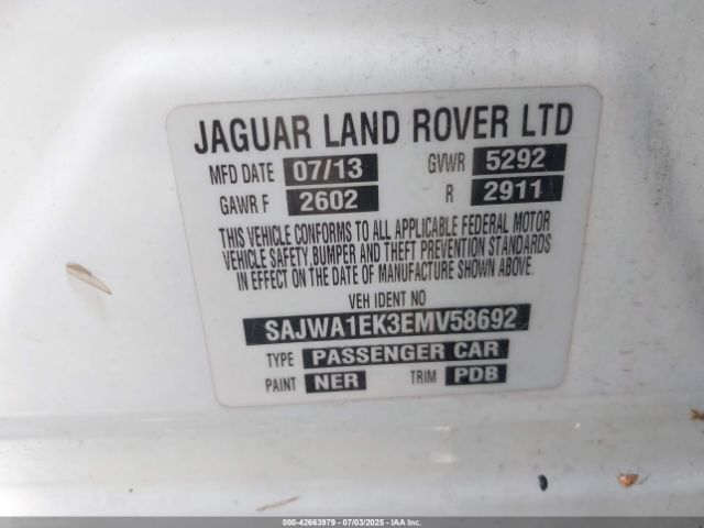 2014 JAGUAR XJ SAJWA1EK3EMV58692 Photo 8