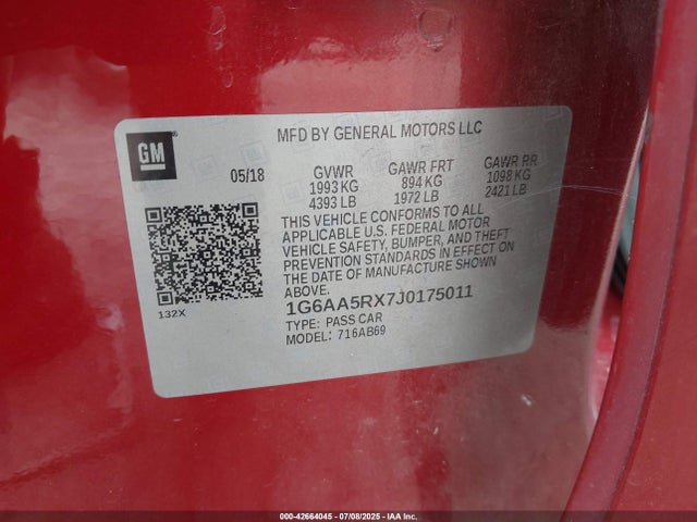 2018 CADILLAC ATS 1G6AA5RX7J0175011 Photo 8