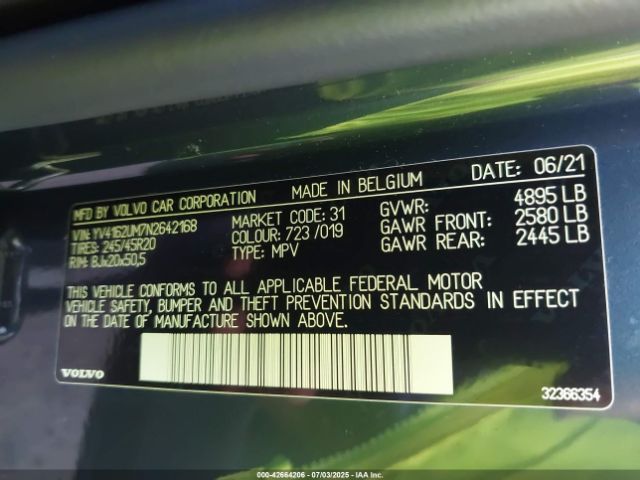 2022 VOLVO XC40 YV4162UM7N2642168 Photo 8
