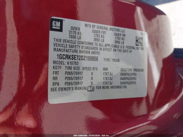 2013 CHEVROLET SILVERADO 1500 1GCRKSE72DZ190856 Photo 8
