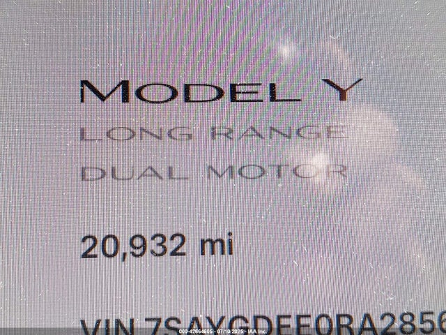 2024 TESLA MODEL Y 7SAYGDEE0RA285677 Photo 6