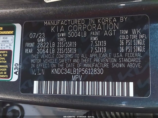 KIA 2023 2023 KNDC34LB1P5612830 Image 9