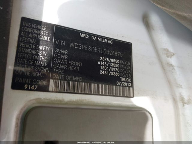2014 MERCEDES-BENZ SPRINTER 2500 WD3PE8DE4E5826875 Photo 8