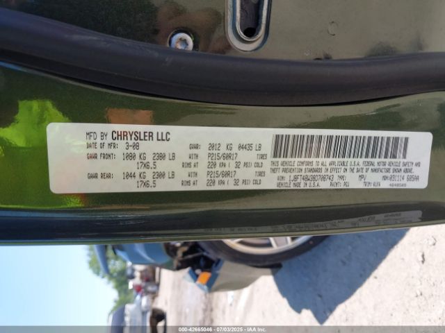 2008 JEEP PATRIOT 1J8FT48W38D708743 Photo 8