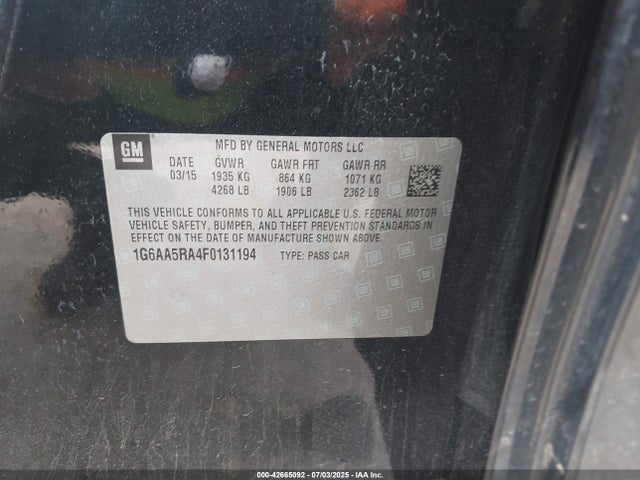 2015 CADILLAC ATS 1G6AA5RA4F0131194 Photo 8