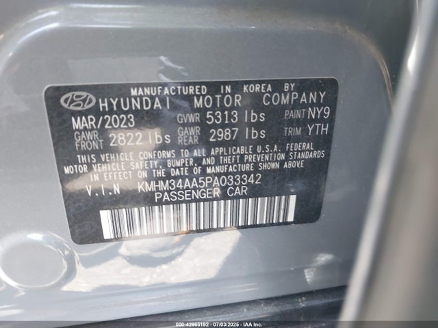 Hyundai 2023 2023 KMHM34AA5PA033342 Image 9