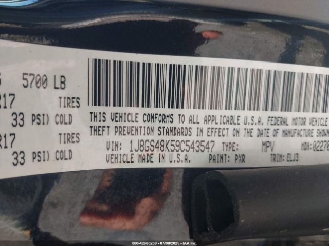 2009 JEEP GRAND CHEROKEE 1J8GS48K59C543547 Photo 8