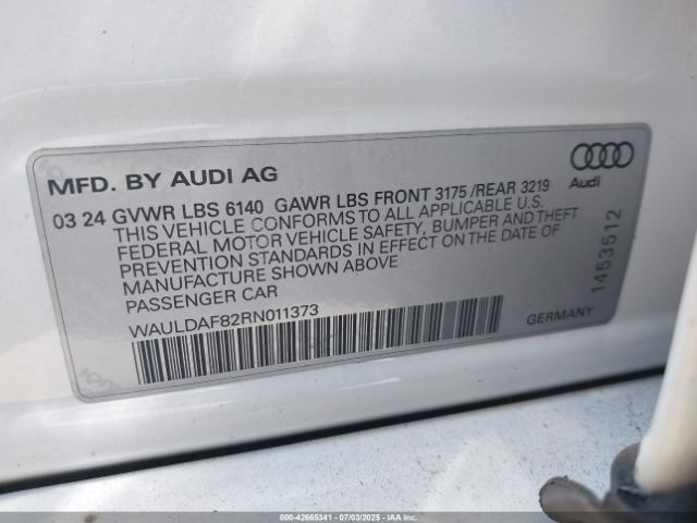 2024 AUDI A8 WAULDAF82RN011373 Photo 8