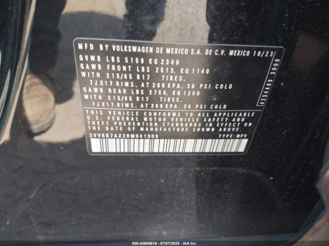 2024 VOLKSWAGEN TIGUAN 3VVRB7AX2RM041909 Photo 8