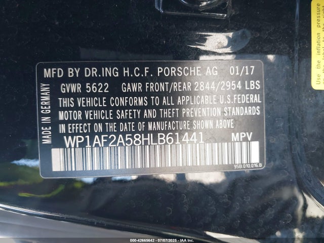 Porsche Macan 2017 WP1AF2A58HLB61441 Image 9