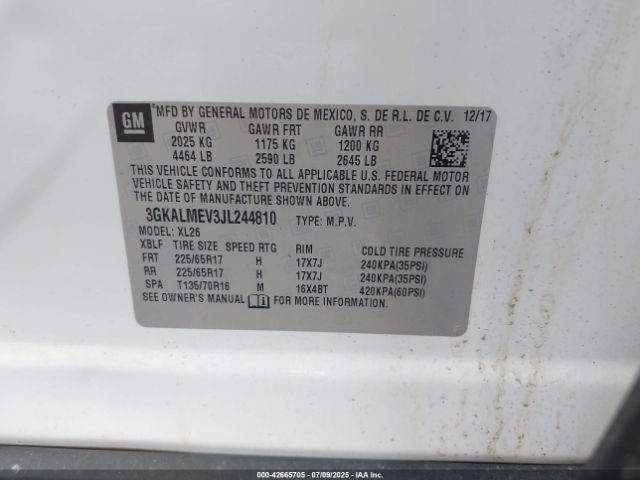 2018 GMC TERRAIN 3GKALMEV3JL244810 Photo 8