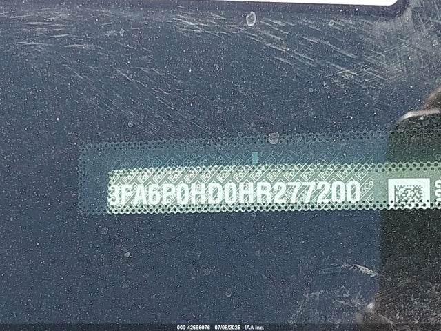 3FA6P0HD0HR277200 Ford Fusion