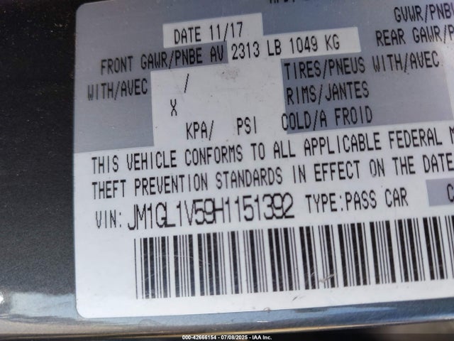 JM1GL1V59H1151392 Mazda py