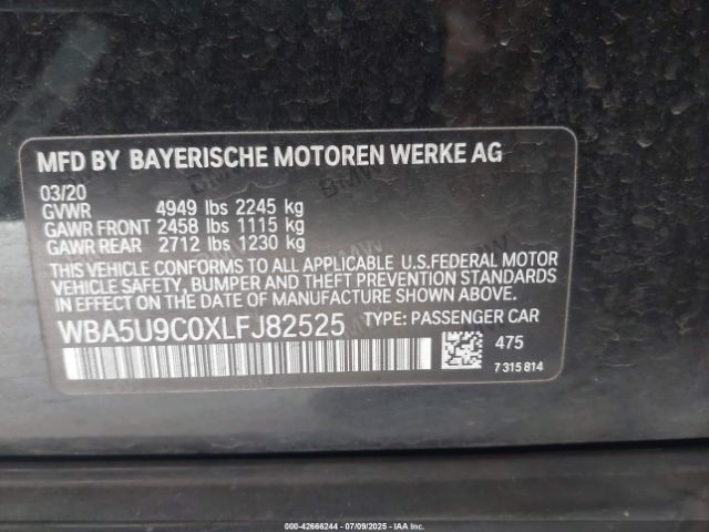 2020 BMW 3 SERIES WBA5U9C0XLFJ82525 Photo 8