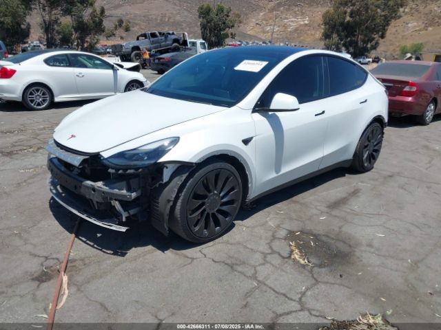 2022 TESLA MODEL Y 7SAYGDEF6NF381643 Photo 1
