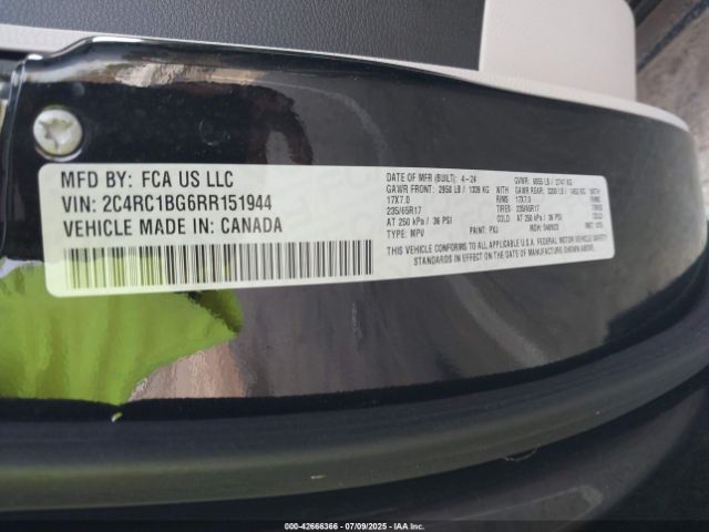 2024 CHRYSLER PACIFICA 2C4RC1BG6RR151944 Photo 8