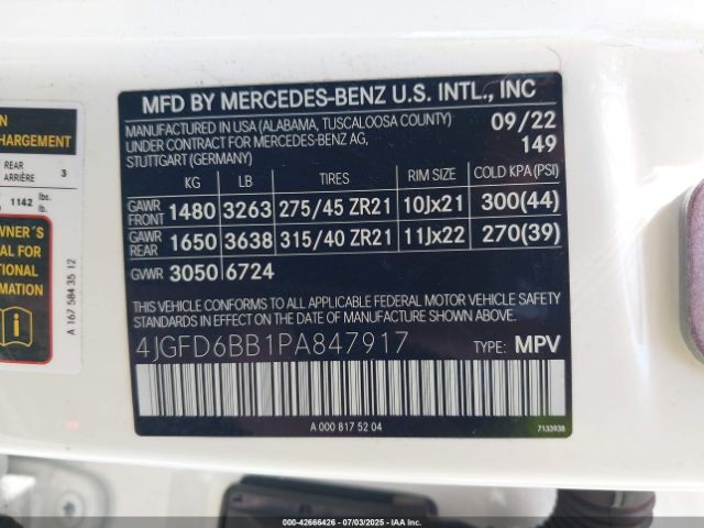 2023 MERCEDES-BENZ AMG GLE 53 COUPE 4JGFD6BB1PA847917 Photo 8