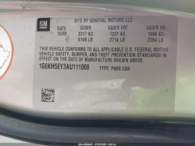 2010 CADILLAC DTS 1G6KH5EY3AU111068 Photo 8