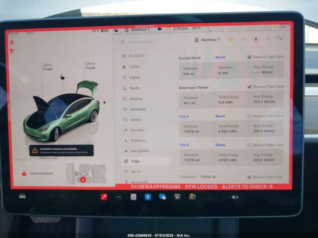 2023 TESLA MODEL 3 5YJ3E1EAXPF652089 Photo 6