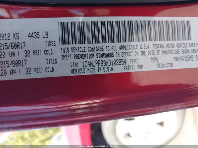 2017 JEEP PATRIOT 1C4NJPFB3HD102854 Photo 8