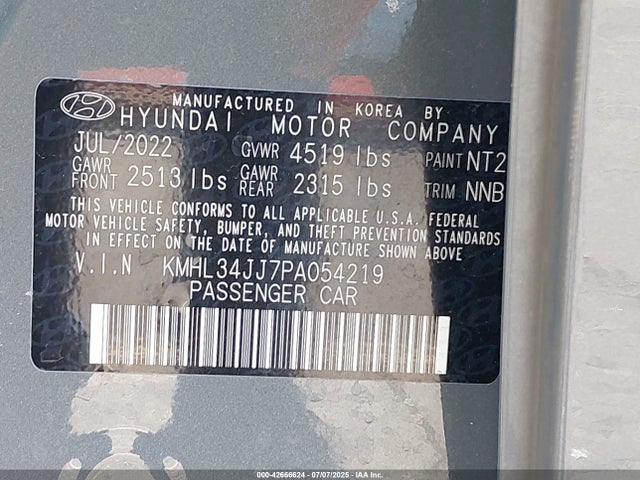 KMHL34JJ7PA054219 Hyundai gdi nu pe